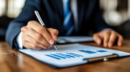 aerial view business data analysis graphの素材