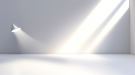 A plain light grey background with smooth, even lighting, perfect for creating minimalist designs.の素材