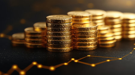 SEO optimized landing page for affiliate marketing of gold investments, analyzing organic traffic growth.の素材