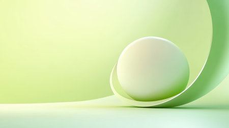 A calm, pastel green background with a light gradient for soft and minimalistic designs. Suitable for relaxing themes.の素材