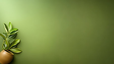 A solid olive green background with a rich tone, providing a natural, earthy feel. Ideal for nature-related visuals.の素材