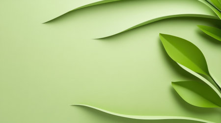 A vibrant green background with a smooth, uniform surface, perfect for nature-themed or eco-friendly designs. Clean and fresh.の素材