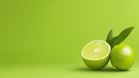 A vibrant lime green background with high saturation, offering a dynamic and bold appearance.の素材