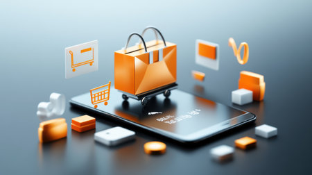 Bold Black Friday marketing banners on a busy e-commerce homepage, designed to attract customers with limited-time offers.の素材