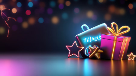 Bold Black Friday graphic featuring neon colors and flashing discount symbols, perfect for online marketing.の素材