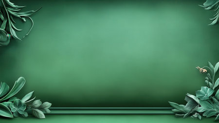 Classic green vintage background with a textured, aged finish and ornate details, perfect for a nostalgic and elegant designの素材