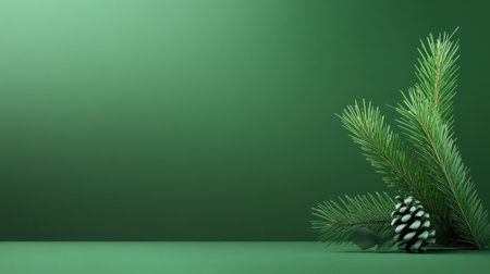 Deep pine green background with a subtle gradient, transitioning from near-black to dark green for added depth.の素材