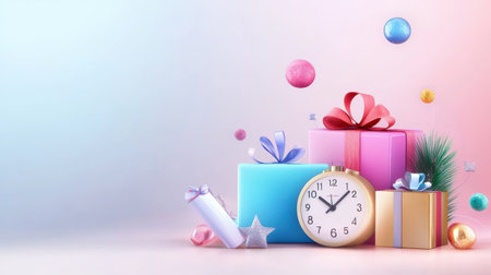 Dynamic Cyber Monday banner with a countdown timer and rotating images of on-sale gadgets and tech.の素材