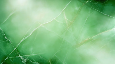 Elegant green marble background with smooth, veined patterns and a polished texture, ideal for a luxurious and sophisticated designの素材