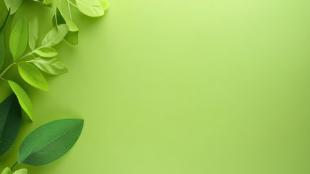 Fresh, bright green background with high contrast, creating a bold and engaging backdrop.の素材