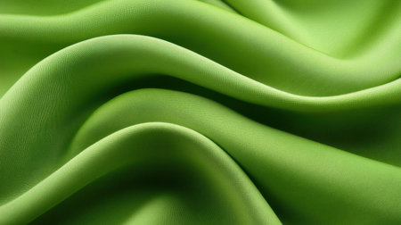 Green fabric texture background with a soft, natural weave, ideal for calming and organic visuals.の素材