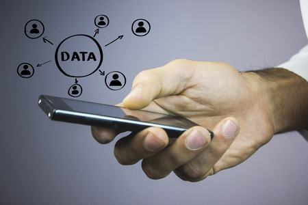 Business button Data Concept iconの写真素材