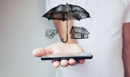 home money protectionの写真素材