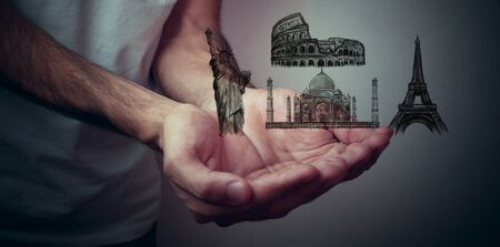 world tripの写真素材