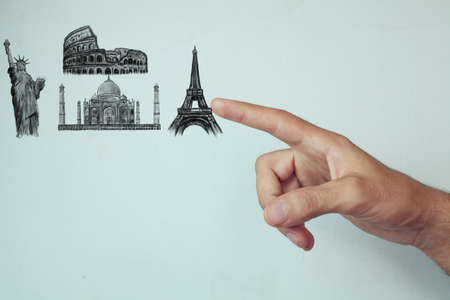 world tripの写真素材