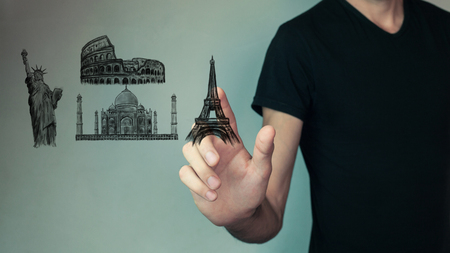 world tripの写真素材