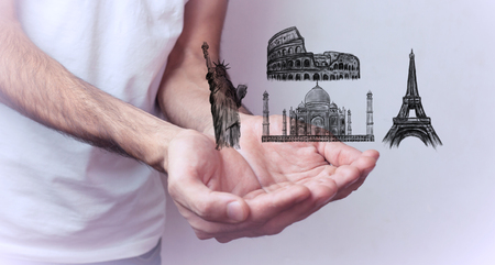 world tripの写真素材