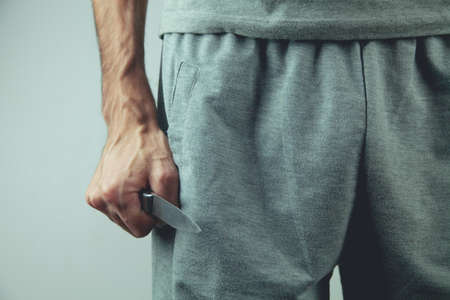 Man with mobile phone .の写真素材