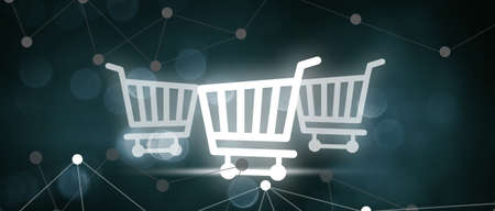 Online shopping Business icon applicationの写真素材