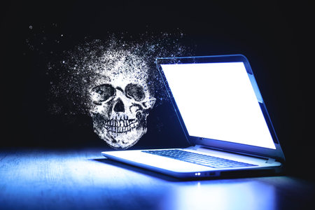 digital security concept. cyber attacksの写真素材