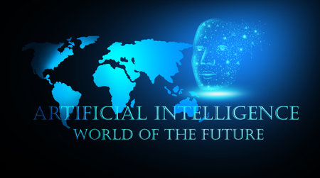 artificial intelligence .world of the futureの写真素材