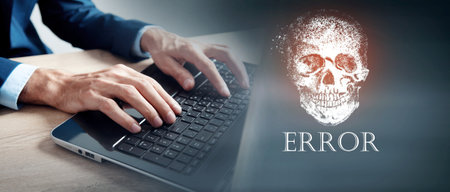 digital security concept. cyber attacks