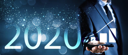 business concept. new successes in 2020.