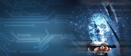 digital security concept. cyber attacks