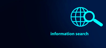 search information on the Internetの写真素材