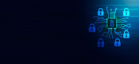 Set up cybersecurity technology protection concept.
