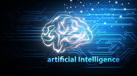 artificial intelligence .world of the futureの写真素材