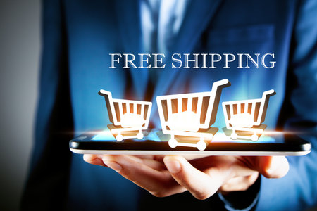 online shopping business icon applicationの写真素材