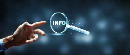search information on the Internetの写真素材