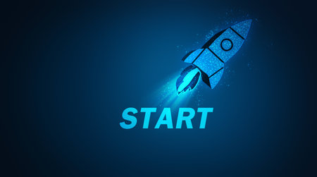 concept of fast business success.