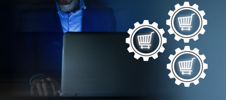 setup and online purchase informationの写真素材