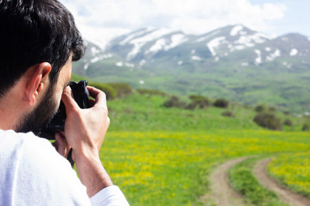 the photographer travels and photographs beautiful landscapes