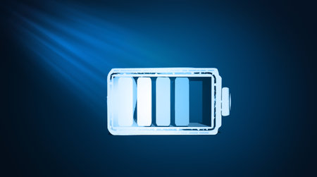 fast wireless charging 3D illustrationの写真素材