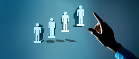 career growth in business .3D illustration