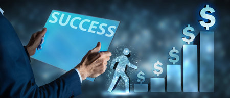 Financial growth chart Investment concept.の写真素材