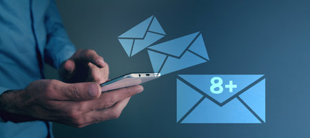 Icon of a new notification message.