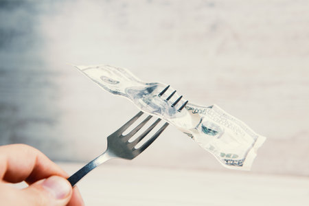 eating us dollar - concept of business success