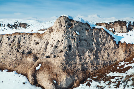nature in winter mountains and hills