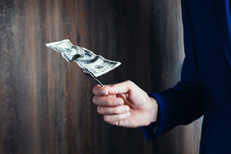 eating us dollar - concept of business successの写真素材