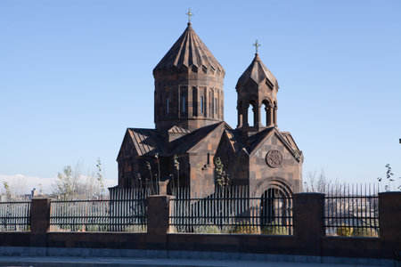 Ancient Armenian church in nature