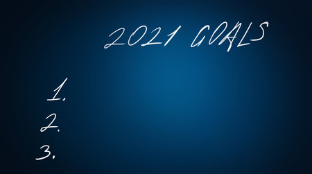 2021 Goals List, businessの写真素材
