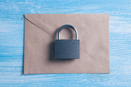 lock with correspondence reliable delivery.の写真素材