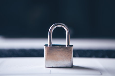 Internet and computer security concept.