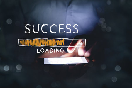 Loading to business growth success concept