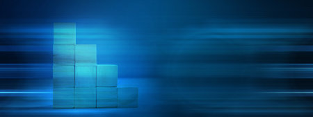 Business concept of ladder career path and growth success processの写真素材