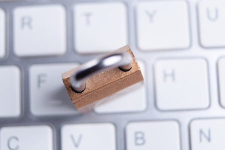 Internet and computer security concept.の写真素材